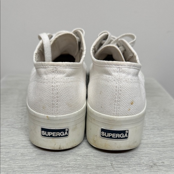 SUPERGA Size 40 Women's 2790 White Platform Sneakers Anthology - Picture 6 of 11